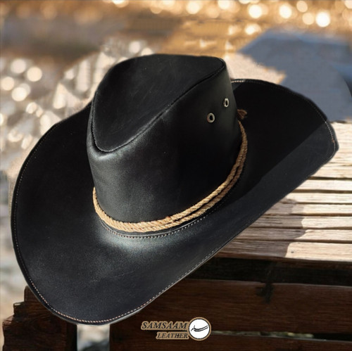 کلاه کابویی تمام چرم آرتور مورگان